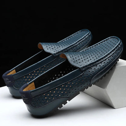 Eleganza Supreme: Italian Leather Slip-On Loafers