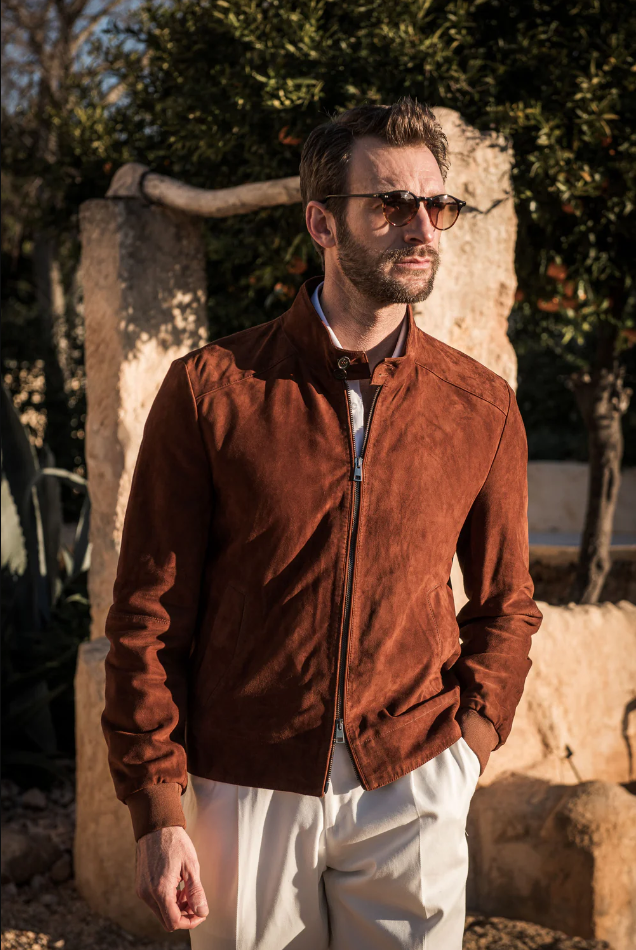 Rustic Soragna Suede Jacket