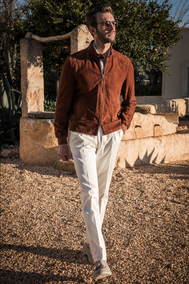 Rustic Soragna Suede Jacket