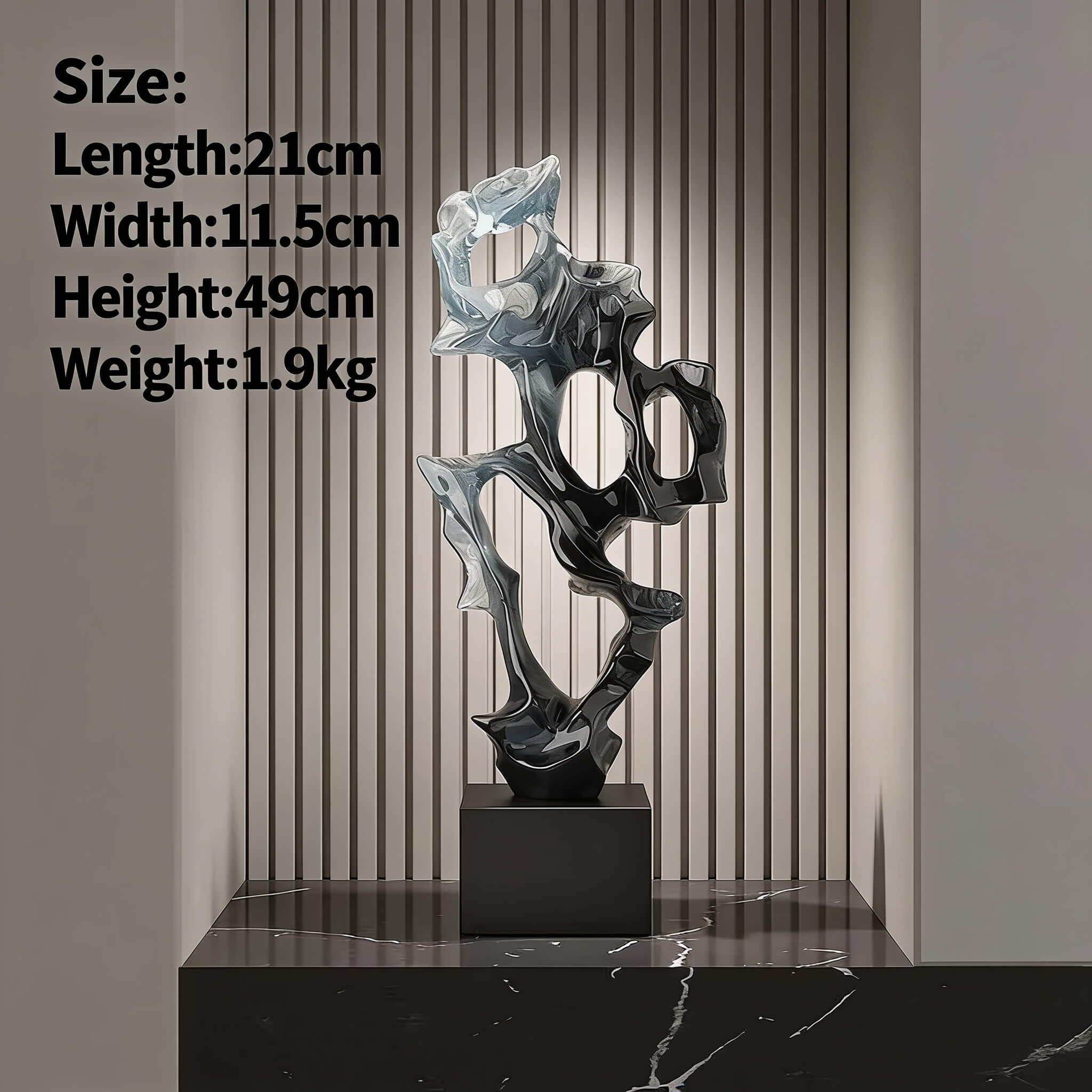 Open-Lattice Abstract Resin Sculpture
